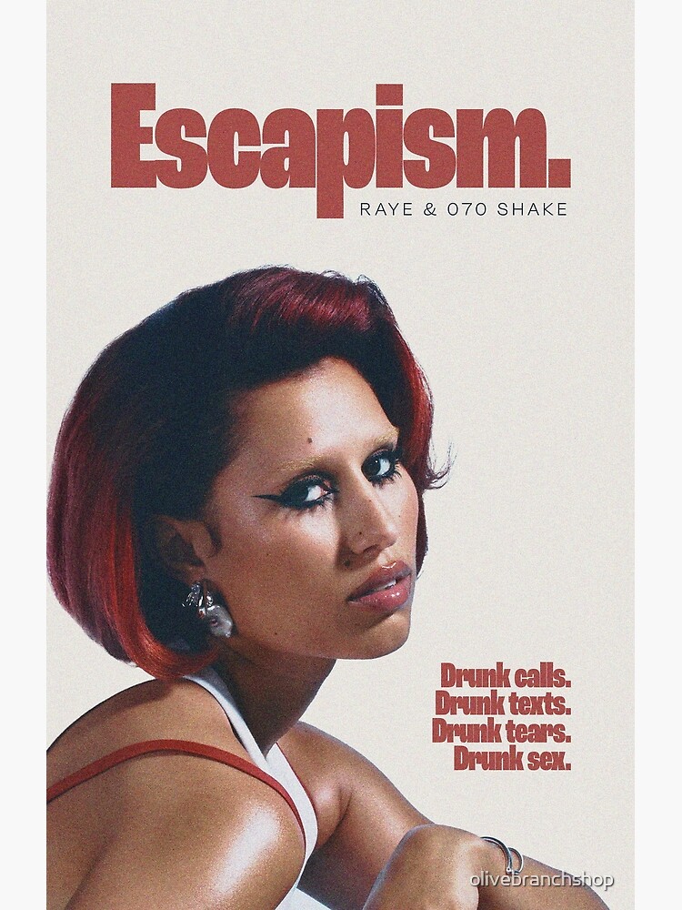 Thumbnail 3 of 3, Poster, raye escapism designed and sold by olivebranchshop.
