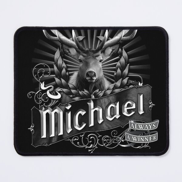 Item preview, Old-Timey Deer/Buck Label with Michael on it: A Vintage-Inspired Piece of Badassery designed and sold by PlaTolstoy.