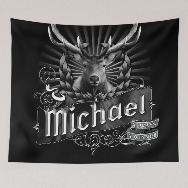 Item preview, Old-Timey Deer/Buck Label with Michael on it: A Vintage-Inspired Piece of Badassery designed and sold by PlaTolstoy.