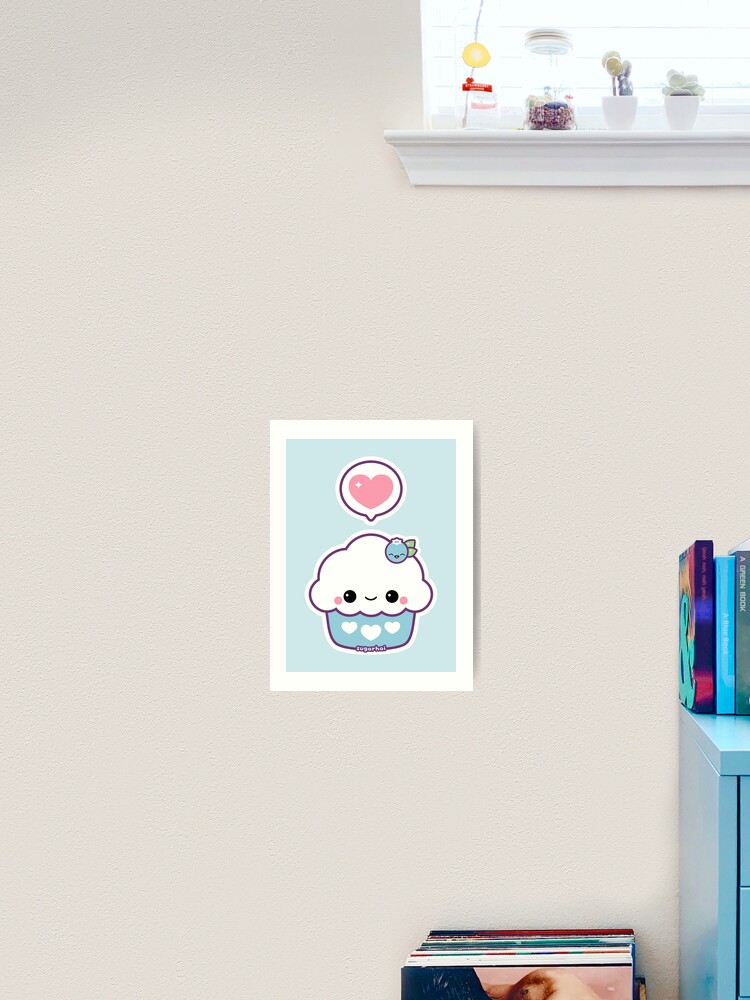 Cute Blueberry Cupcake Sticker for Sale by sugarhai  Cute laptop stickers,  Cute cupcake drawing, Cute panda wallpaper