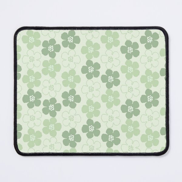 Item preview, Cherry Blossoms Large Green Flower Power Retro Pattern designed and sold by Blue Daisy Studio.