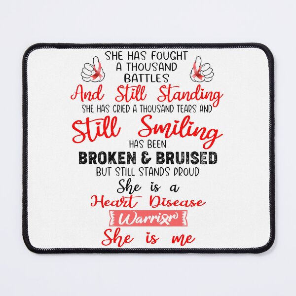 Item preview, Heart Disease Warrior SHE IS ME - Support Heart Disease Fighter Gifts designed and sold by Berriosly.