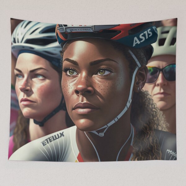 Item preview, Diverse Group of Female Cyclists #7 designed and sold by Helfrich Bicycles.