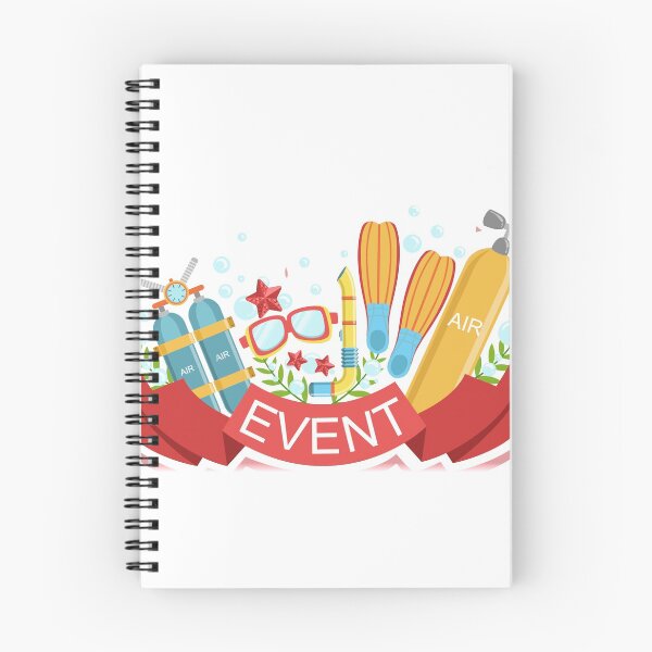 Item preview, Diving Event Template Label Cute Sticker designed and sold by topvectors.