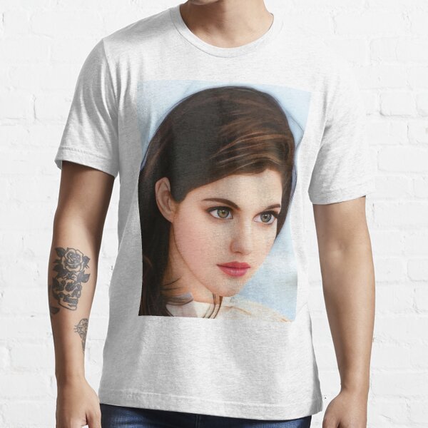 repertoire løg smid væk Alexandra Daddario drawing" Essential T-Shirtundefined by PenBlue |  Redbubble