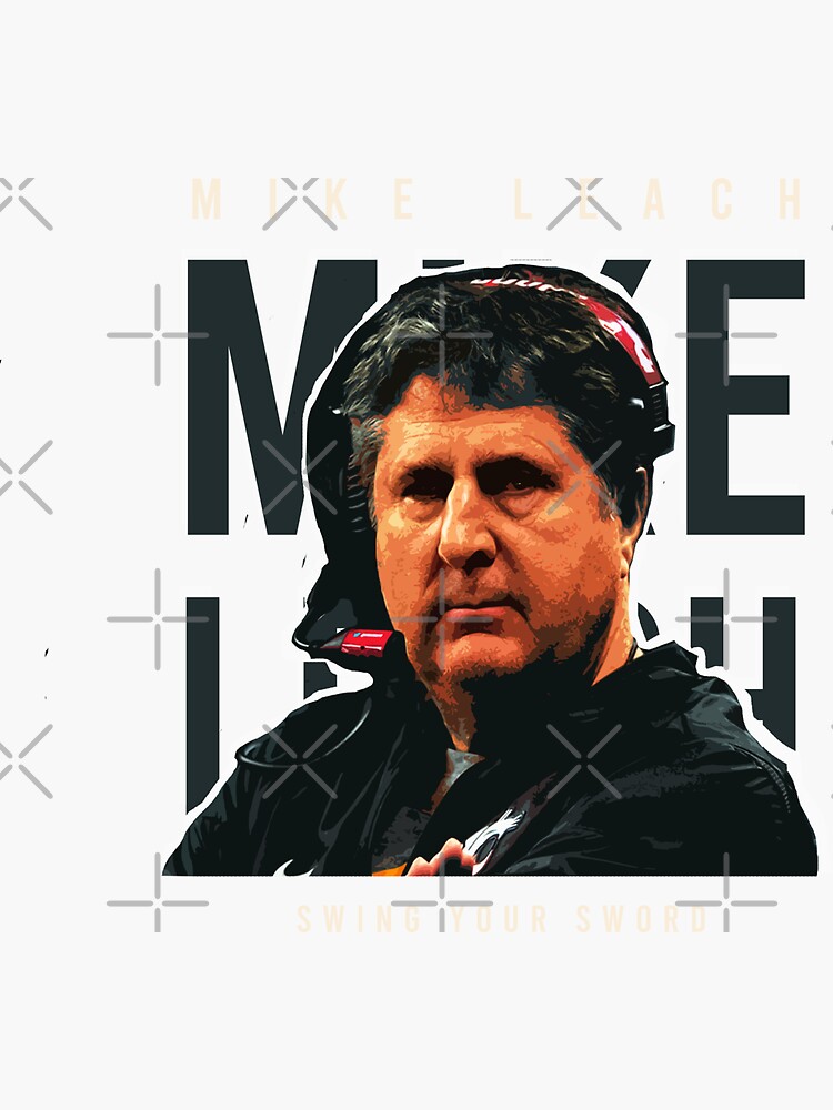 "mike leach coach" Sticker for Sale by premparekh Redbubble