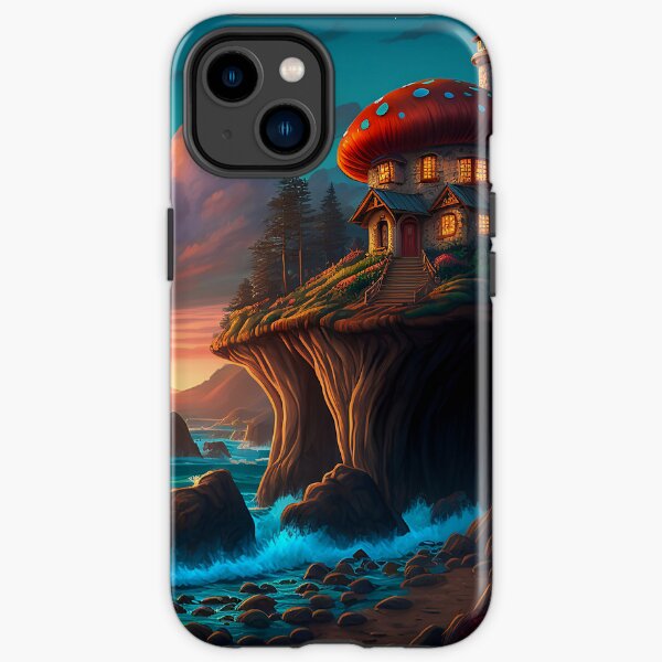 Mushroom Mansion Overlooking Pacific Ocean iPhone Tough Case