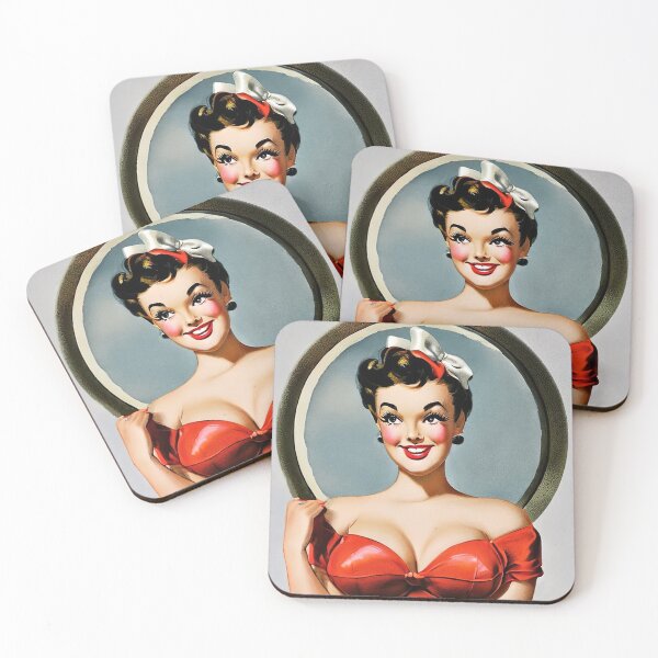 Item preview, Smiling Pinup Girl designed and sold by cutestpinups.