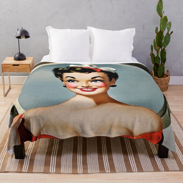 Item preview, Smiling Pinup Girl designed and sold by cutestpinups.