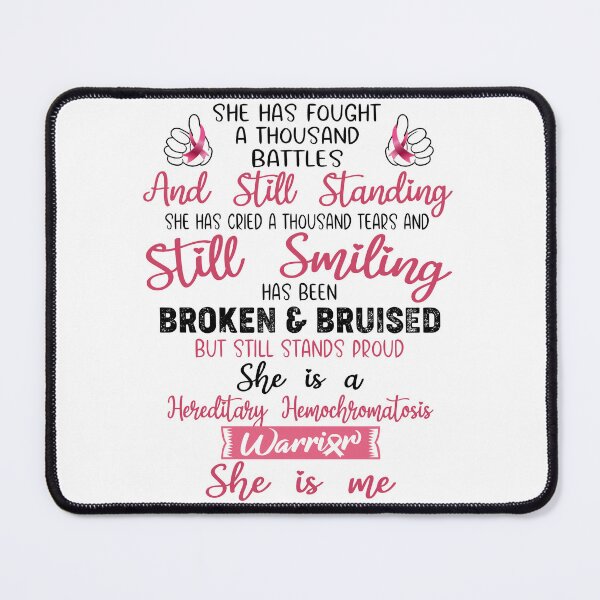 Item preview, Hereditary Hemochromatosis Warrior SHE IS ME - Support Hereditary Hemochromatosis Fighter Gifts designed and sold by Berriosly.