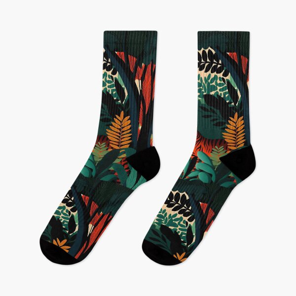 Item preview, Jungle print with tiger designed and sold by Christolamber.