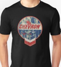 Vintage Chevron oil and gas sign Unisex T-Shirt