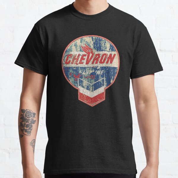Vintage Chevron oil and gas sign Classic T-Shirt