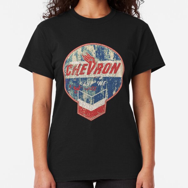 Vintage Chevron oil and gas sign Classic T-Shirt