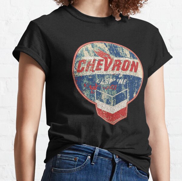 Vintage Chevron oil and gas sign Classic T-Shirt