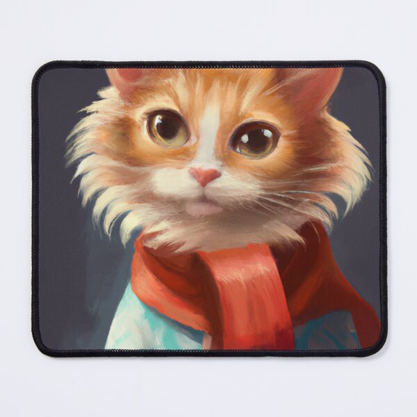 Item preview, Timi - Ginger Cat In Scarf  designed and sold by umi ♡.