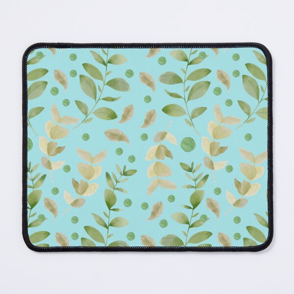 Item preview, Soft and Subtle Watercolor Leaves Patern in Gold and Green Spring Aesthetic designed and sold by Ching Teoh.