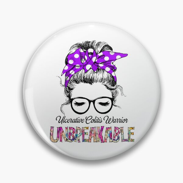 Item preview, Ulcerative Colitis Warrior - UNBREAKABLE - Ulcerative Colitis Ribbon designed and sold by Tifrop.