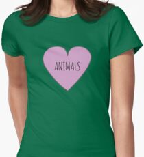 ANIMALS <3 Women's Fitted T-Shirt