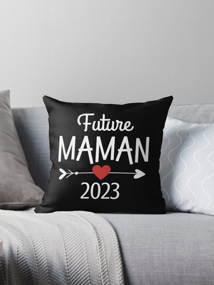 Future Maman 2023 Cadeau annonce de grossesse Throw Pillow for Sale by  Niko Samuel