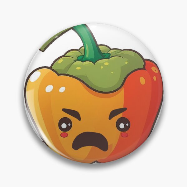 Item preview, Cute Orange Bell Pepper Who is Angry designed and sold by Egoism.