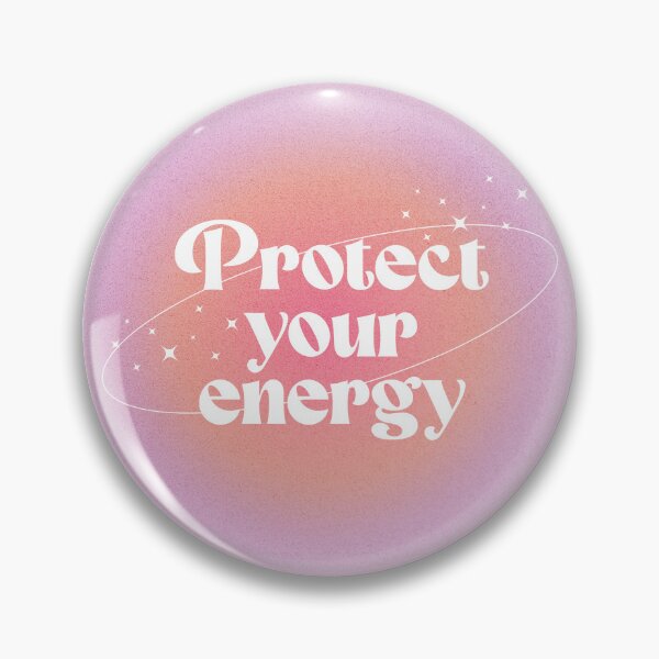 Item preview,  Protect Your Energy Aura Grainy Gradient  designed and sold by stickersworld31.