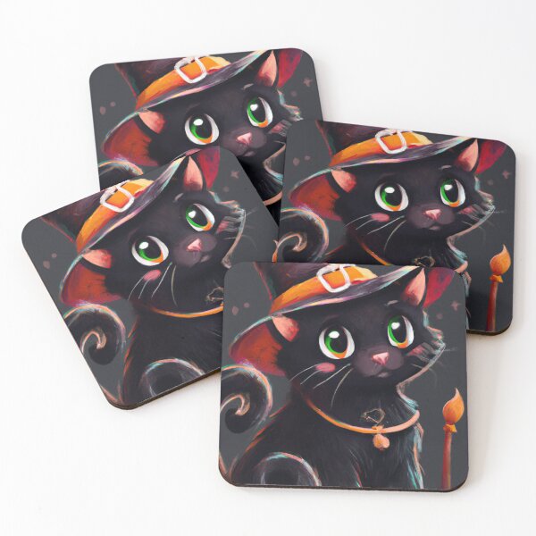 Item preview, Dara - Cute Witchy Black Cat designed and sold by umi ♡.