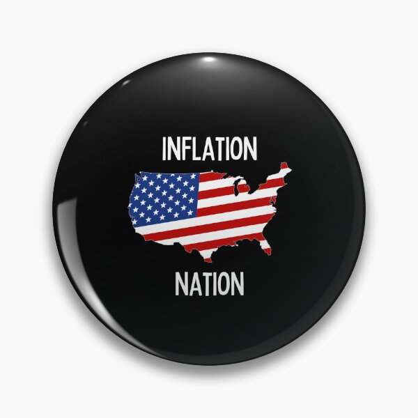 Item preview, Inflation Nation | Money | Expensive | USA | Map | Dark Background designed and sold by SidefatSayings.