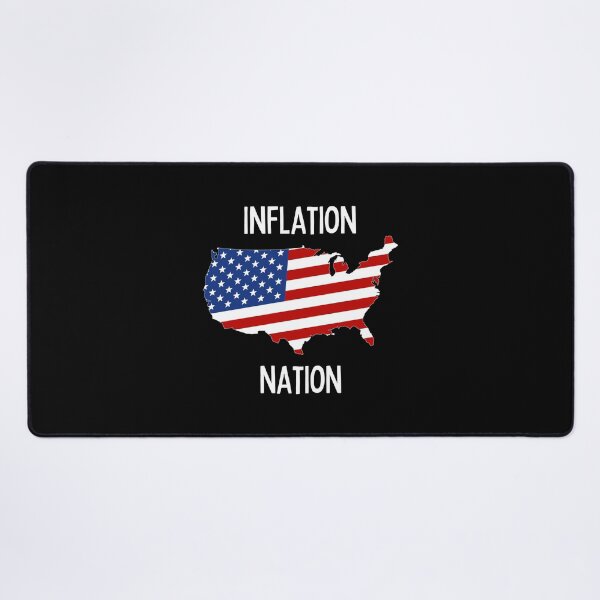 Item preview, Inflation Nation | Money | Expensive | USA | Map | Dark Background designed and sold by SidefatSayings.