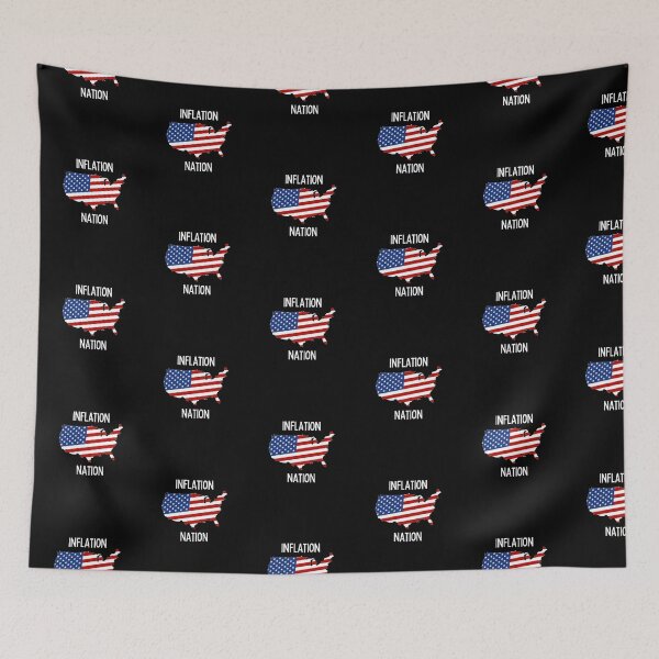 Item preview, Inflation Nation | Money | Expensive | USA | Map | Dark Background designed and sold by SidefatSayings.