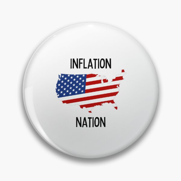 Item preview, Inflation Nation | Money | Expensive | USA | Map | Light Background designed and sold by SidefatSayings.