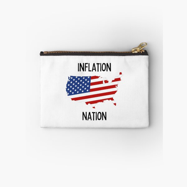 Item preview, Inflation Nation | Money | Expensive | USA | Map | Light Background designed and sold by SidefatSayings.