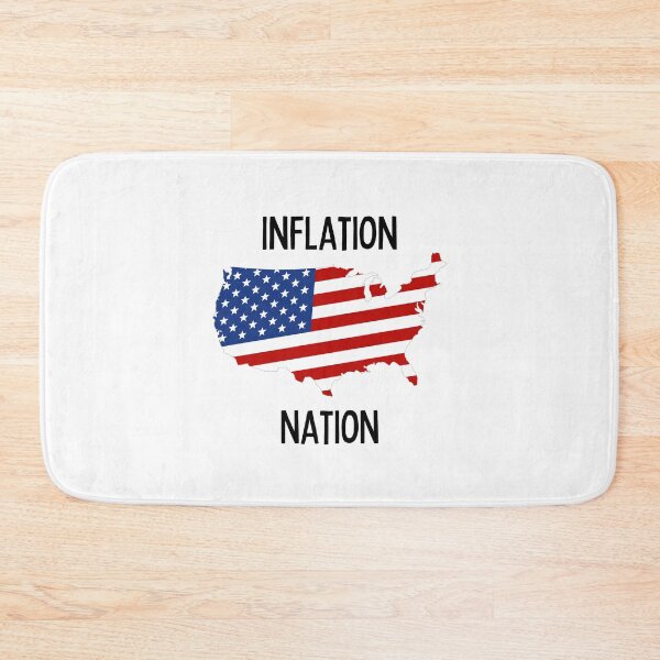 Item preview, Inflation Nation | Money | Expensive | USA | Map | Light Background designed and sold by SidefatSayings.