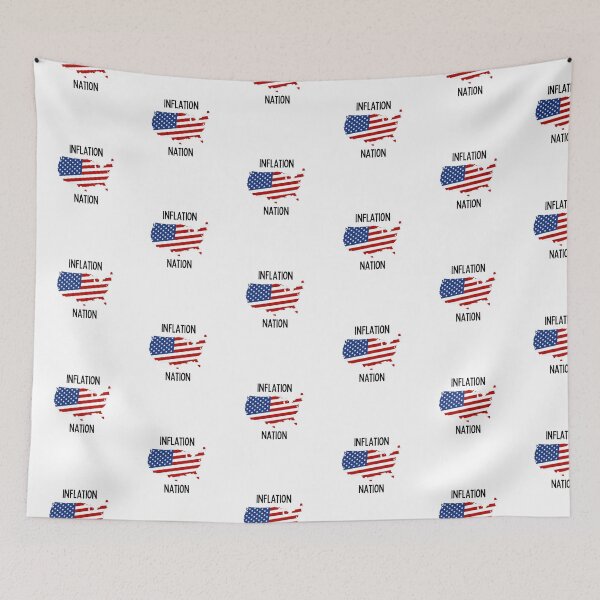 Item preview, Inflation Nation | Money | Expensive | USA | Map | Light Background designed and sold by SidefatSayings.