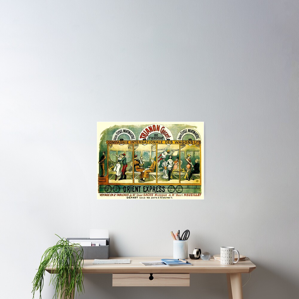 ORIENT EXPRESS : Vintage Railway Line Advertising Print Poster