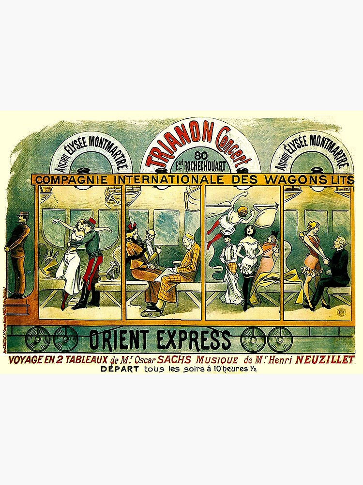 Discover ORIENT EXPRESS : Vintage Railway Line Advertising Print Premium Matte Vertical Poster