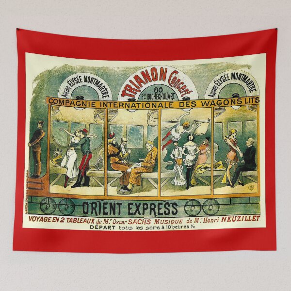 Item preview, ORIENT EXPRESS : Vintage Railway Line Advertising Print designed and sold by posterbobs.