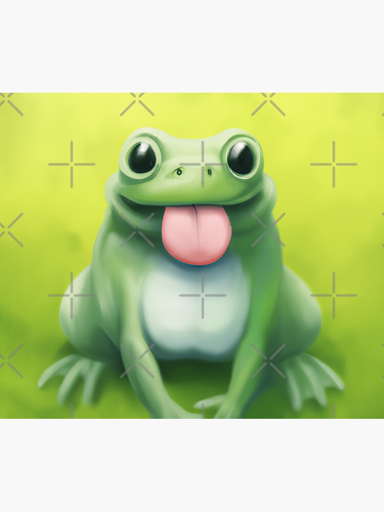 kawaii & happy green frog froggy' Sticker | Spreadshirt