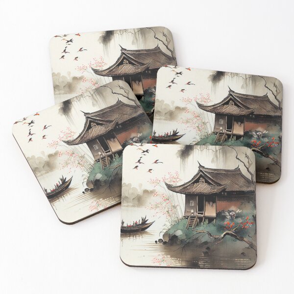 Item preview, A traditional Chinese ink landscape designed and sold by Patrick Edwards.