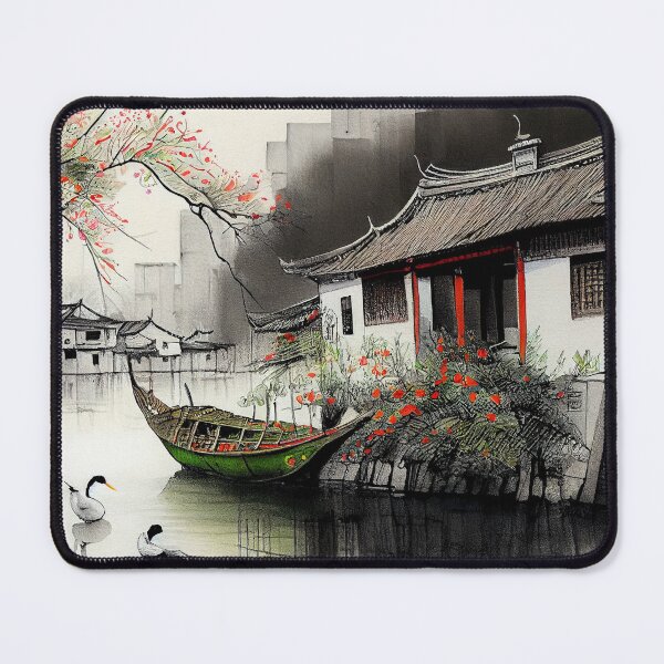 Item preview, A traditional Chinese ink and watercolor landscape painting designed and sold by Patrick Edwards.