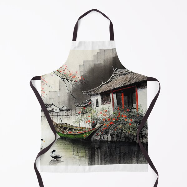 Item preview, A traditional Chinese ink and watercolor landscape painting designed and sold by Patrick Edwards.