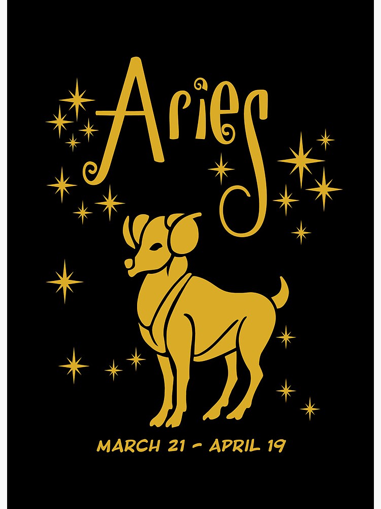 Aries Zodiac Sign March 21 to April 19 Art Board Print