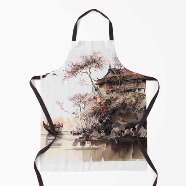 Artikelvorschau, Traditionelle chinesische Tusche- und Aquarelllandschaft entworfen und verkauft von Patrick Edwards.