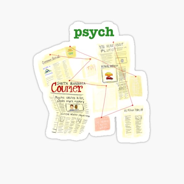 Artikel-Vorschau von Psych Show Detective Crime Board, designt und verkauft von Hanasroad.