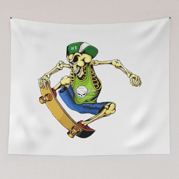 Item preview, Skateboarding Skeleton Shirt, Thrashermagazine, The Berrics designed and sold by Skateboard-Art.