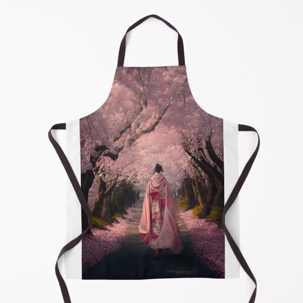 Item preview, A beautiful Chinese painting with cherry blossoms and a kimono designed and sold by Patrick Edwards.