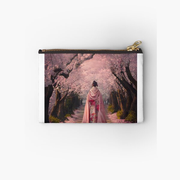 Item preview, A beautiful Chinese painting with cherry blossoms and a kimono designed and sold by Patrick Edwards.
