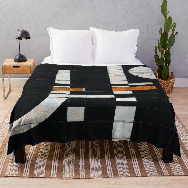Item preview, Monochrome Geometric Abstract Artwork - Maze Escape - Black and White designed and sold by Inomaly Art.