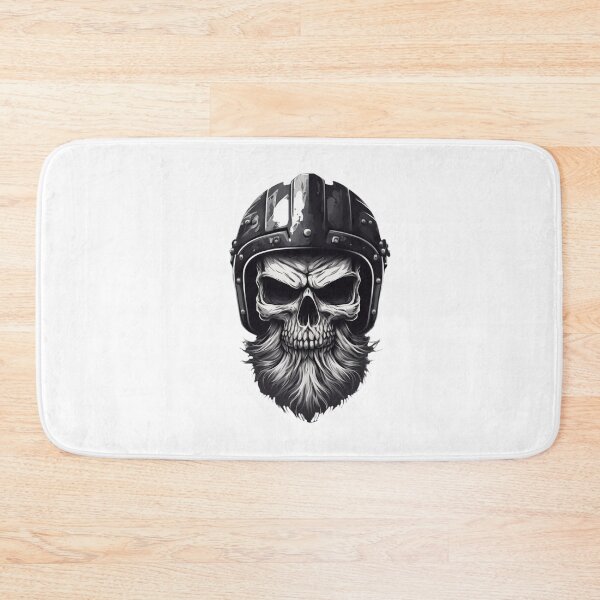 Item preview, SKULL BEARD DARK MECHANIC PISTON CAR MOTORCYCLE BLACK #ogirdor designed and sold by ogirdorgraphics.