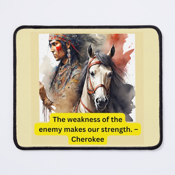 Item preview, Cherokee Indian on Horse with saying designed and sold by LGMmugsdesign.